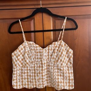 Anthropologie embroidered tank